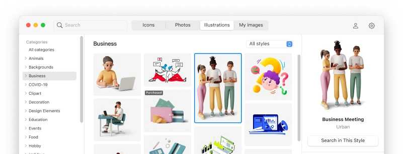 すべてのイラストが使える無料デスクトップアプリ